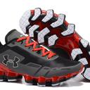 库里球鞋安德玛飞速天矮座 UA Scorpio 男子健身透气运动跑步鞋灰红